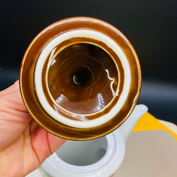 Vintage 70s Seltmann Weiden "DOTS" Porcelain Coffee Teapot: Mid-Century Mod - Picture 8 of 16